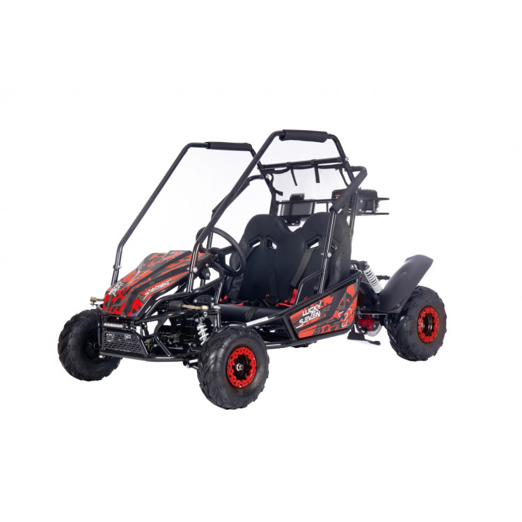 Detská bugina benzínová LUCKY SEVEN LIFT 125 cm3 - červená 